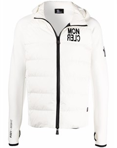 Пуховик с капюшоном и логотипом Moncler grenoble