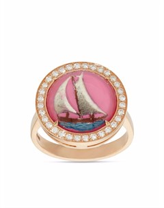 Кольцо Wind из розового золота с бриллиантами Francesca villa