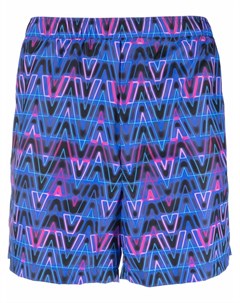 Плавки шорты с принтом Neon Optical V Valentino