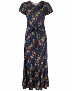 Платье макси с цветочным принтом Marni