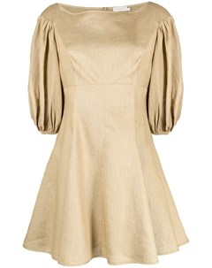 Расклешенное платье мини с круглым вырезом Zimmermann