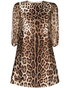 Платье 2000 х годов с леопардовым принтом Dolce & gabbana pre-owned