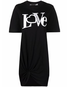 Платье футболка с узлом Love moschino