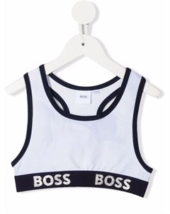 Спортивный бюстгальтер с вышитым логотипом Boss kidswear