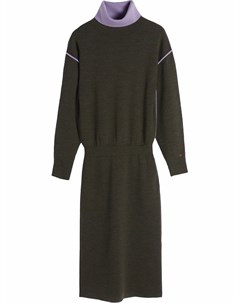 Платье джемпер с контрастной отделкой Victoria beckham