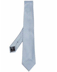 Шелковый галстук с геометричной вышивкой Giorgio armani