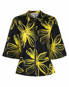 Рубашка на молнии с цветочным принтом Nina ricci