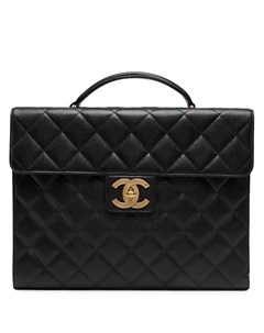 Стеганый портфель CC Turnlock 1992 го года Chanel pre-owned