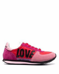 Кроссовки в стиле колор блок с логотипом Love moschino