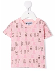 Футболка с логотипом Moschino kids