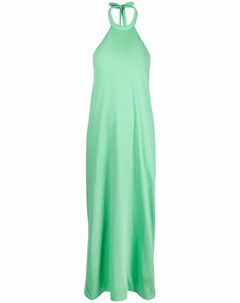 Платье с отделкой в рубчик и вырезом халтер Federica tosi