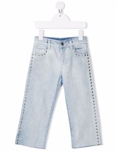 Широкие джинсы с заклепками Twin-set kids