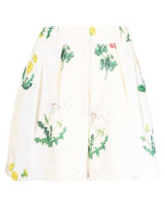 Льняные шорты с цветочным принтом Oroton
