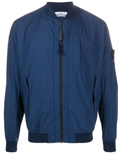 Бомбер с нашивкой логотипом Stone island