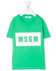 Футболка с логотипом Msgm kids