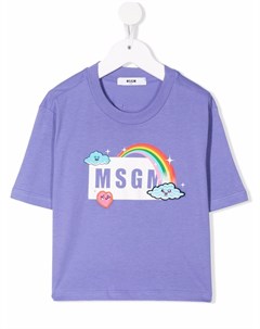 Футболка с логотипом Msgm kids