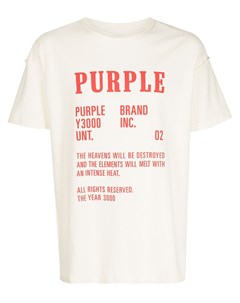 Футболка History с графичным принтом Purple brand