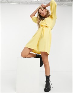 Желтое платье с запахом Vero moda