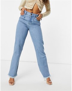 Мешковатые джинсы выбеленного синего цвета Femme luxe