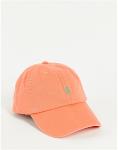 Оранжевая кепка с логотипом Polo ralph lauren