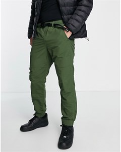 Зеленые нейлоновые брюки с пряжкой на поясе Polo ralph lauren