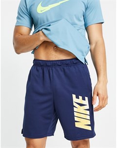 Темно синие шорты Nike Yoga Dri FIT Nike training