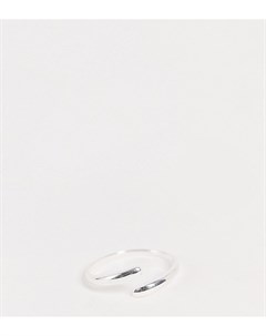 Кольцо из стерлингового серебра с закрученным дизайном ASOS DESIGN CURVE Asos curve