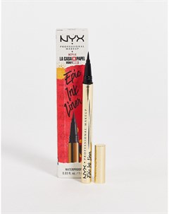 Водостойкая жидкая подводка для глаз x Netflix Money Heist Epic Ink Nyx professional makeup