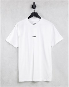 Белая футболка с небольшим логотипом Obey
