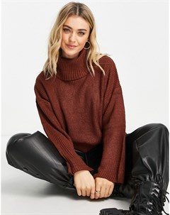 Водолазка шоколадно коричневого цвета в стиле oversized Marina Threadbare