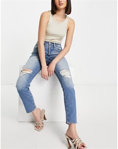 Рваные выбеленные джинсы в винтажном стиле Madewell