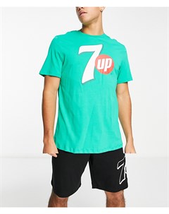 Черно зеленый пижамный комплект с шортами 7UP Poetic brands