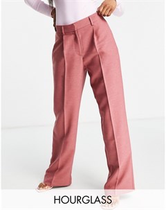 Розовые свободные брюки в мужском стиле Hourglass Asos design