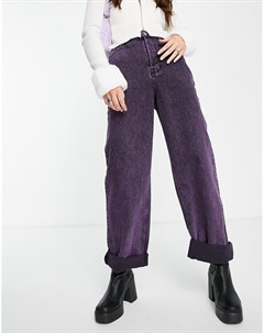 Фиолетовые oversized джинсы в винтажном стиле из переработанного смесового хлопка Topshop