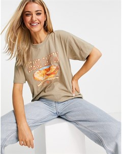 Свободная футболка с графическим принтом Большого каньона в винтажном стиле Daisy street