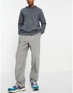 Свободные вельветовые брюки серого цвета Asos design