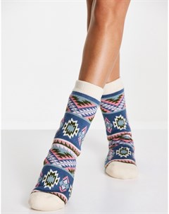 Уютные плотные носки с узором фэйр айл Chelsea peers