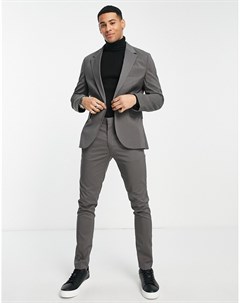Темно серые облегающие брюки Asos design