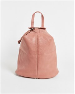 Розовый рюкзак с кисточками French connection