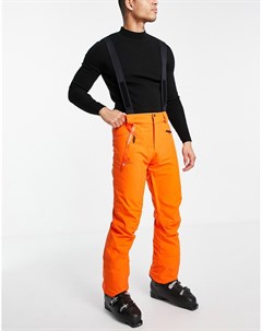 Оранжевые брюки с подтяжками Edge Salomon