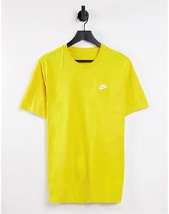 Зеленовато желтая футболка Club Nike