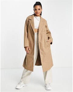 Пальто в стиле oversized в полоску In the style