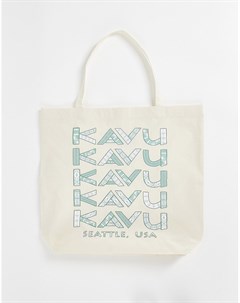 Кремовая сумка тоут Original Kavu