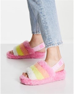 Разноцветные розовые сандалии Fluff Yeah Ugg