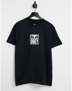 Черная футболка Icon 3 Obey