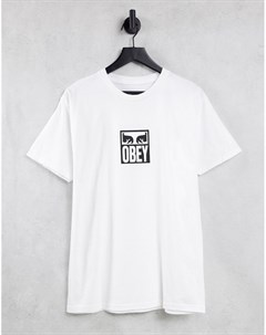 Белая футболка Icon 3 Obey