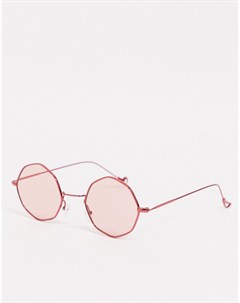 Розовые восьмиугольные солнцезащитные очки Aj morgan