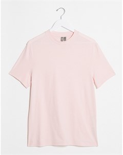 Розовая футболка из органического хлопка Asos design