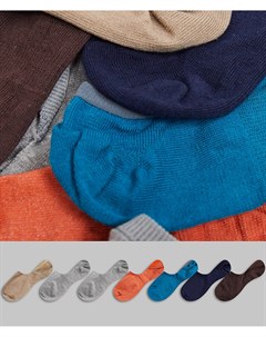 Набор из 7 пар невидимых носков разных цветов Asos design