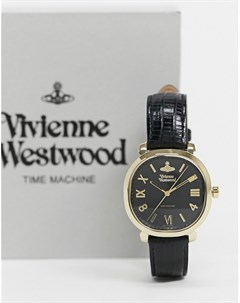 Часы с черным ремешком Mayfair Vivienne westwood